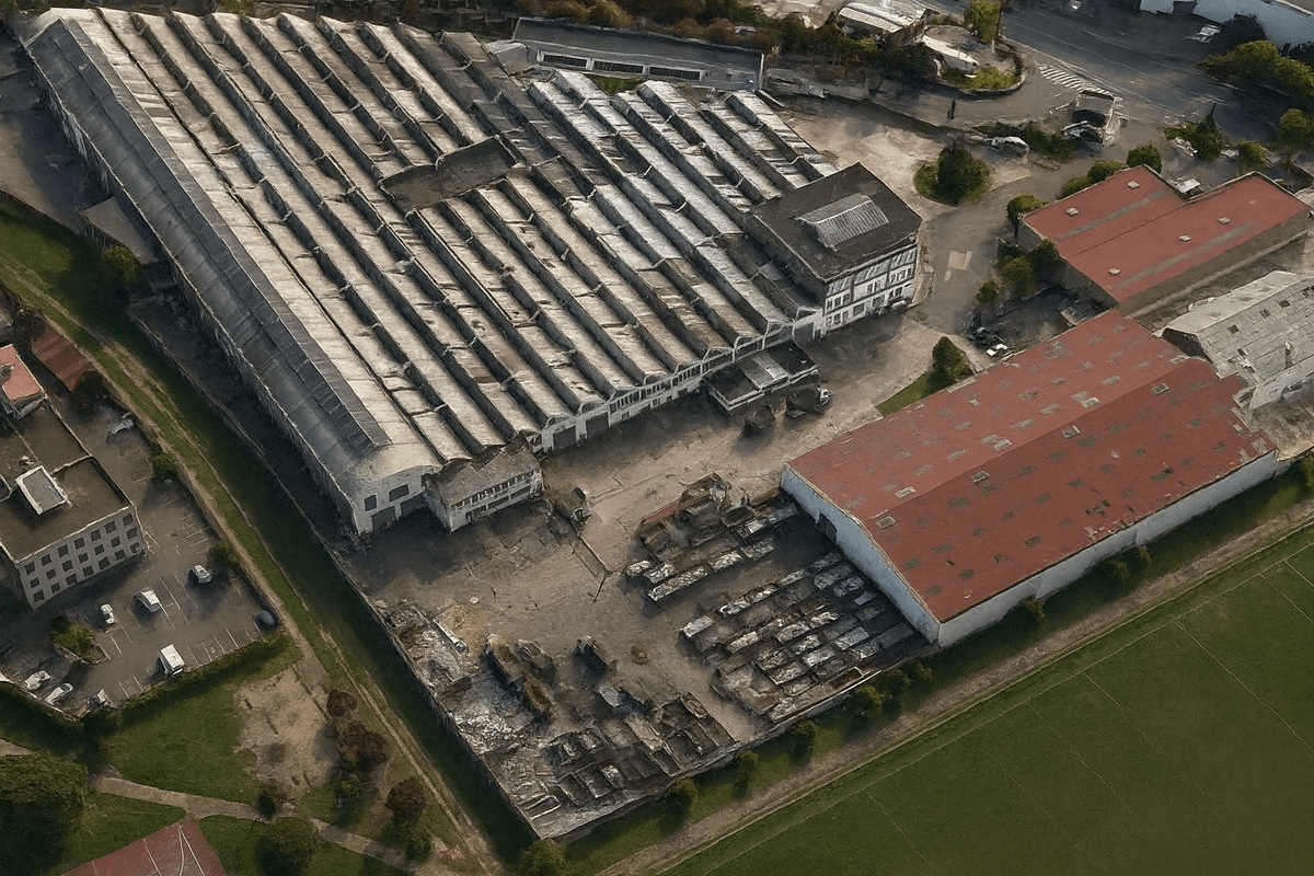 Site industriel Cofermet - Vue satellite
